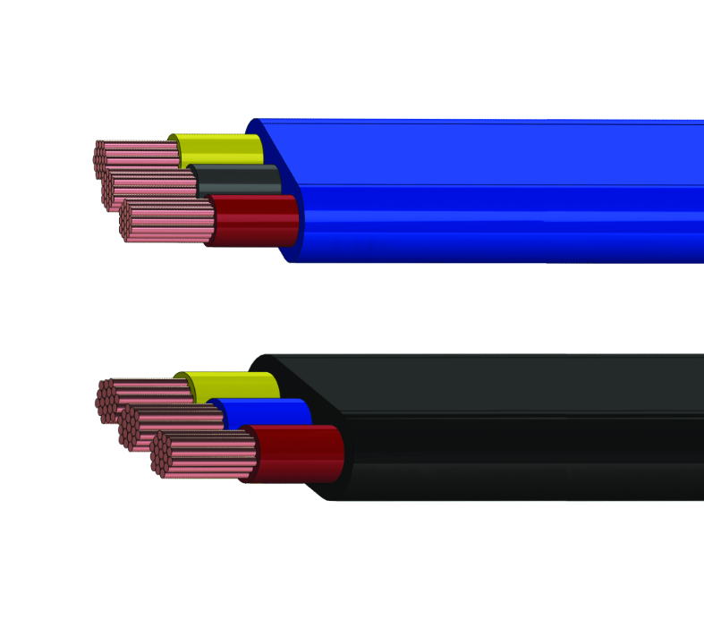 PVC Insulated And Sheathed Flexible Flat Cables (Submersible Cables)